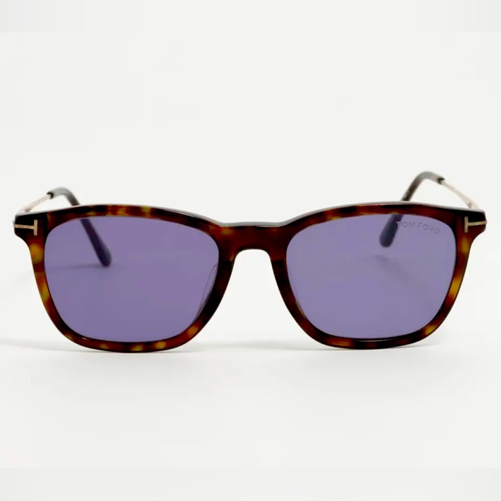 Tom Ford Sunglasses Brown Tortoise Frame With Gold Hinge TF625-F